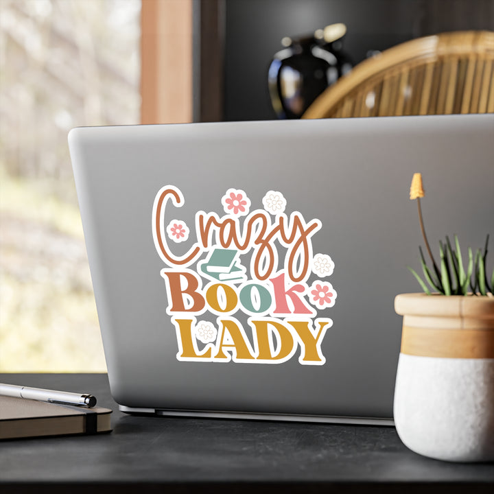 Crazy Book Lady Kiss-Cut Vinyl Decals