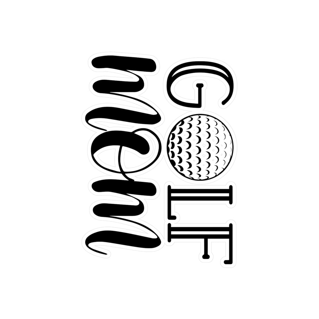 Golf Mom Black Kiss-Cut Vinyl Decals