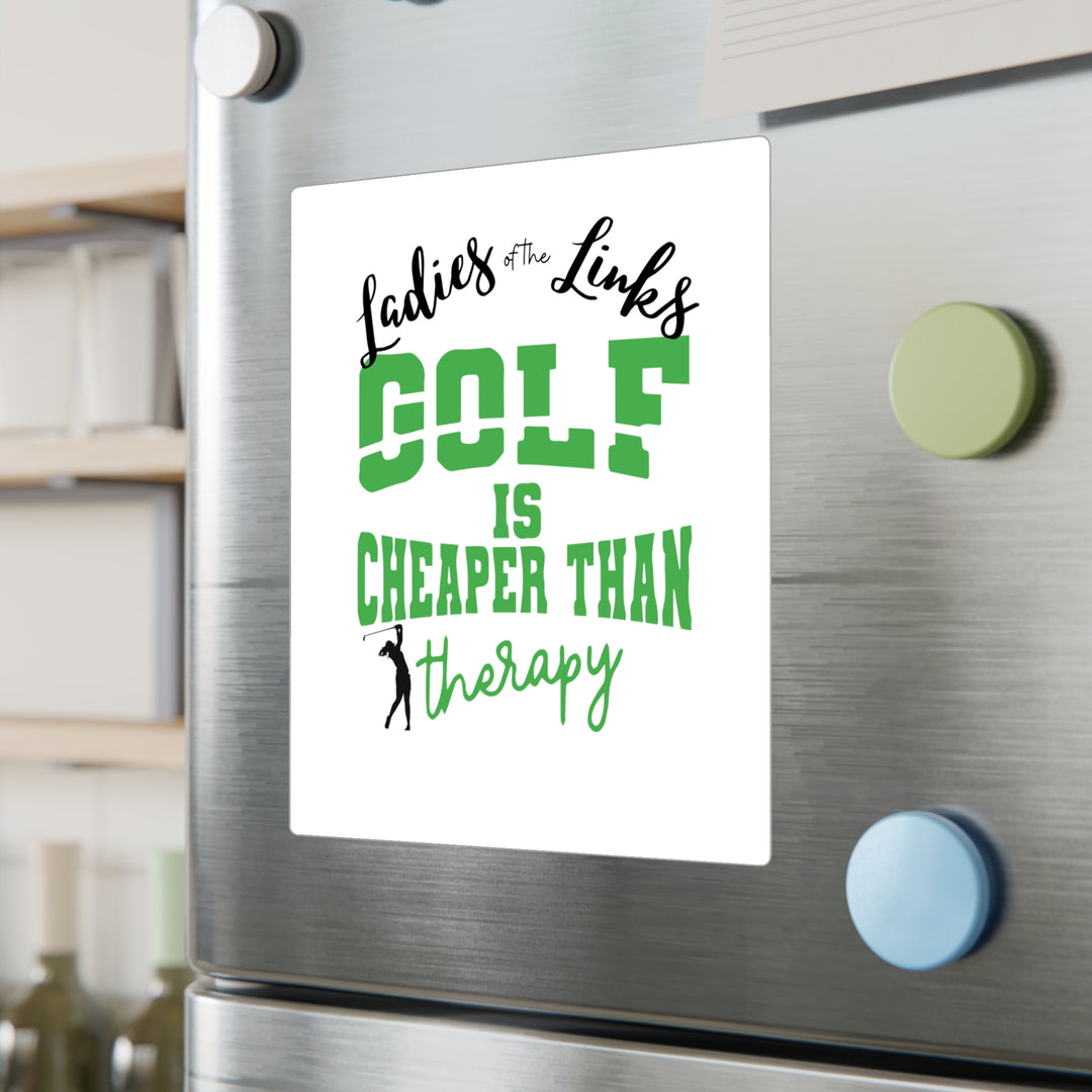 Golf Cheaper Than Therapy Kiss-Cut Vinyl Decals
