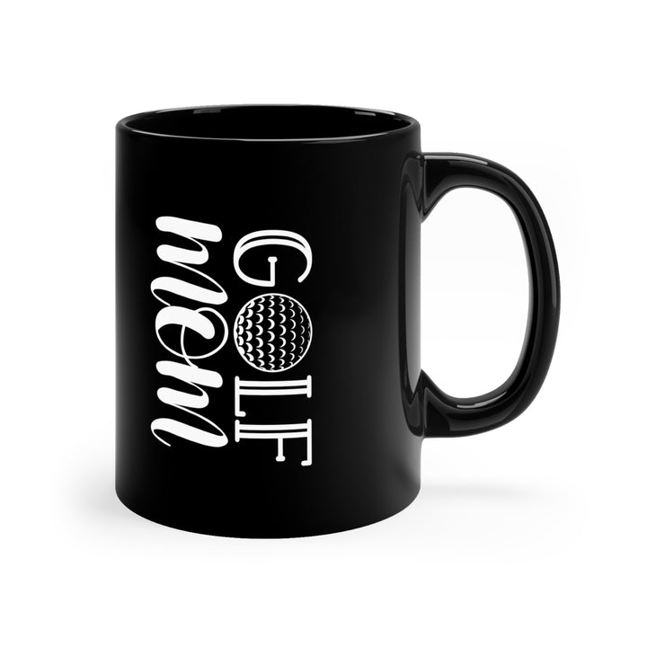 Golf_Mom_Black 11oz Black Mug