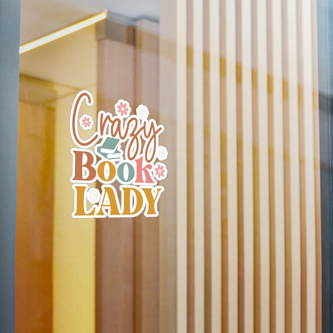 Crazy Book Lady Kiss-Cut Vinyl Decals