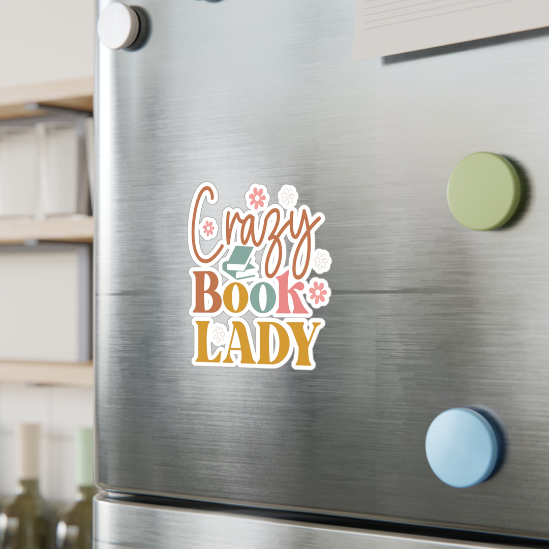 Crazy Book Lady Kiss-Cut Vinyl Decals