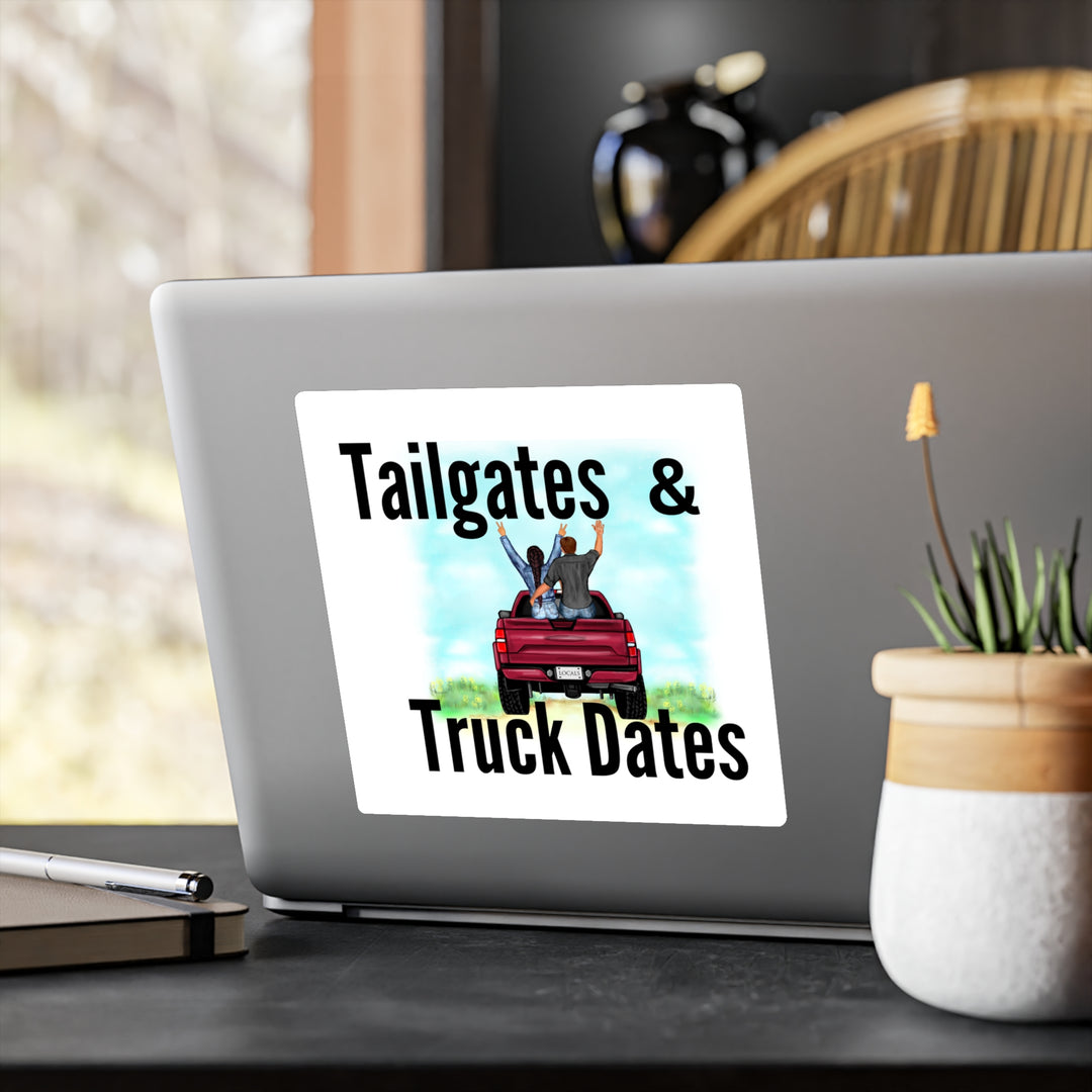 Tailgates & Truck Dates Kiss-Cut Vinyl Decals