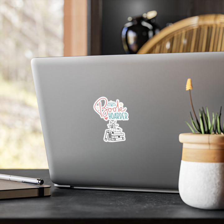 Book Hoarder Flower Books Kiss-Cut Vinyl Decals