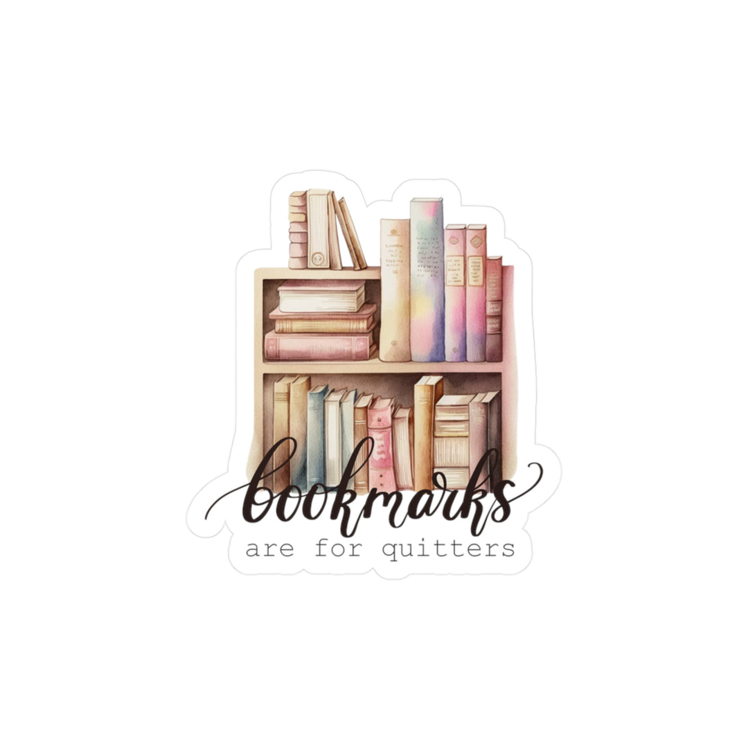 Bookmarks Quitters Kiss-Cut Vinyl Decals