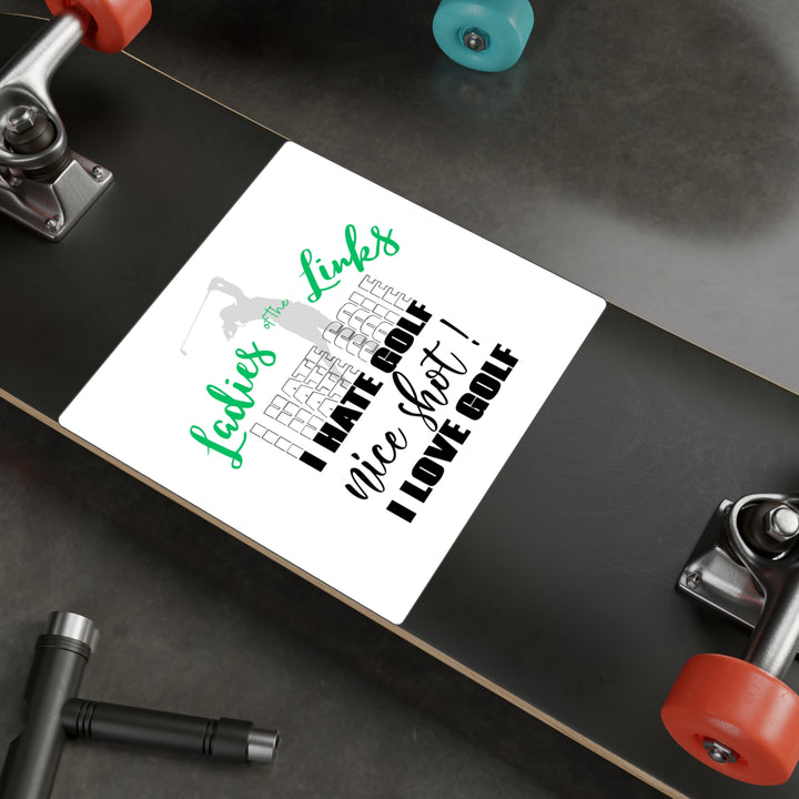 I Hate Golf I Love Golf Kiss-Cut Vinyl Decals