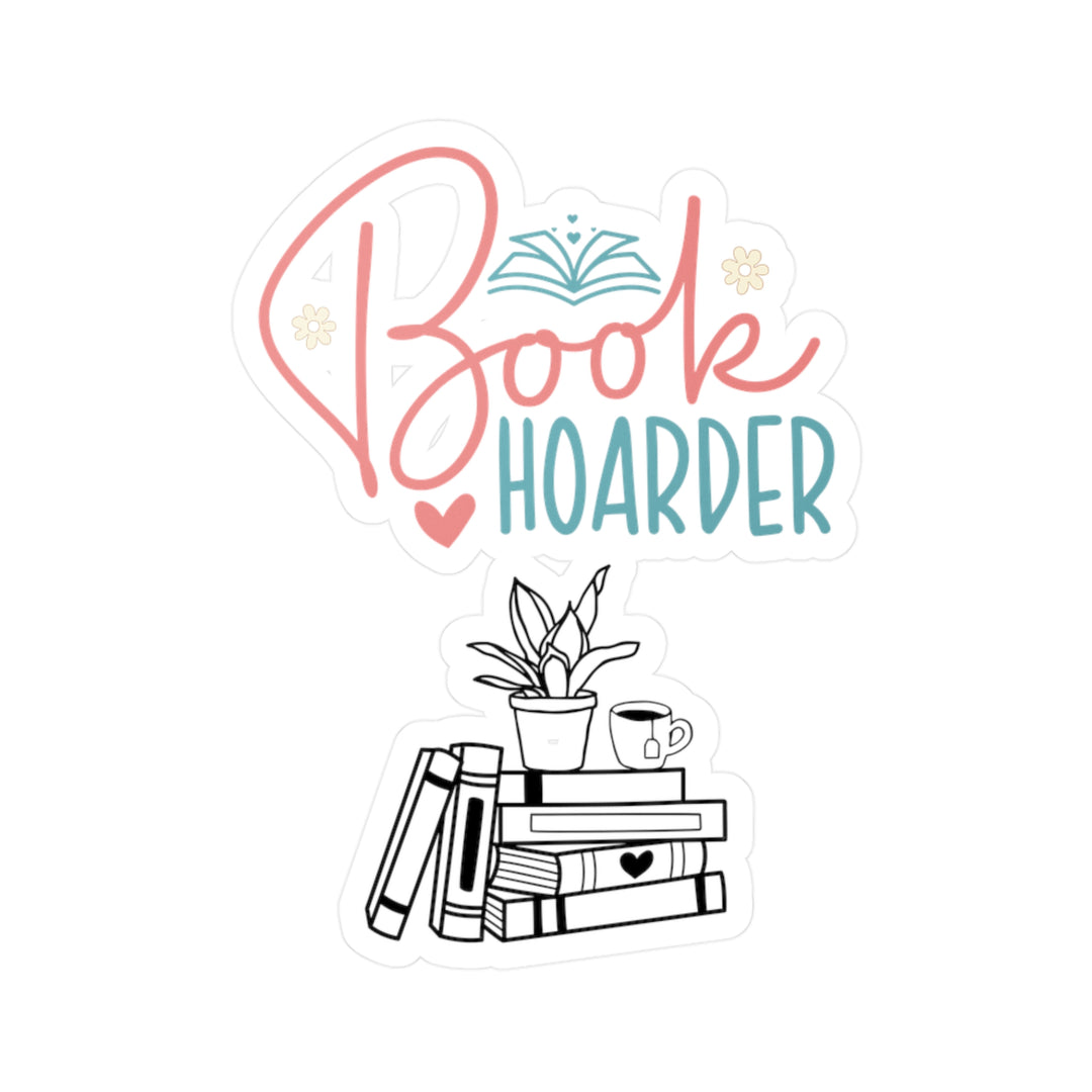 Book Hoarder Flower Books Kiss-Cut Vinyl Decals
