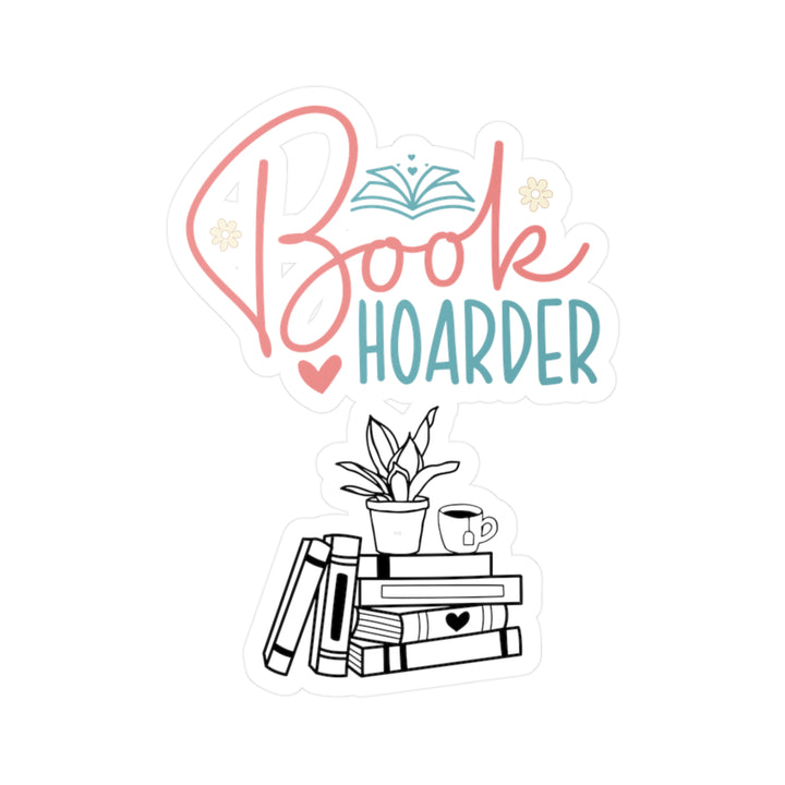 Book Hoarder Flower Books Kiss-Cut Vinyl Decals