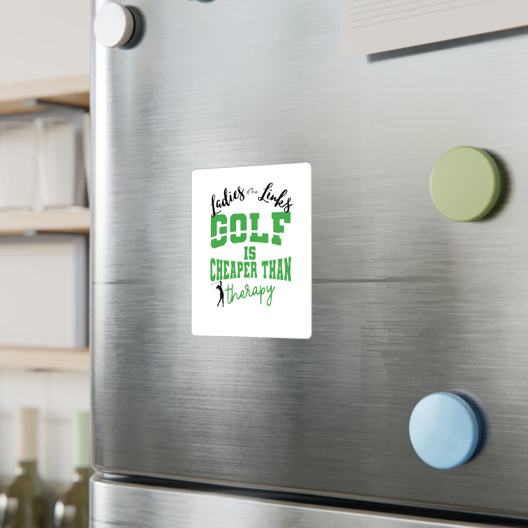 Golf Cheaper Than Therapy Kiss-Cut Vinyl Decals