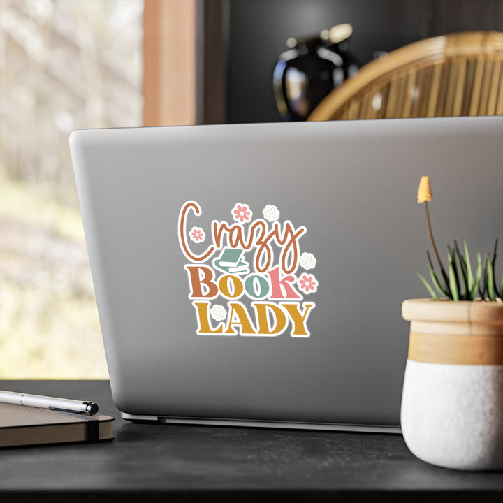 Crazy Book Lady Kiss-Cut Vinyl Decals