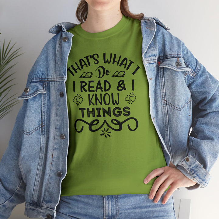 I read and I know things
