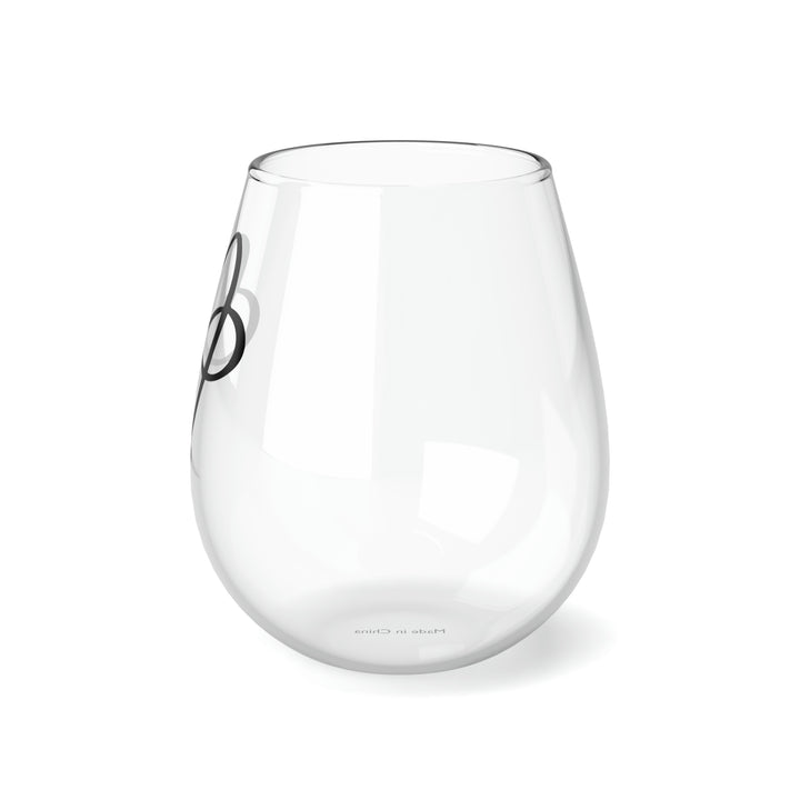 Infinity over Heart Stemless Wine Glass, 11.75oz