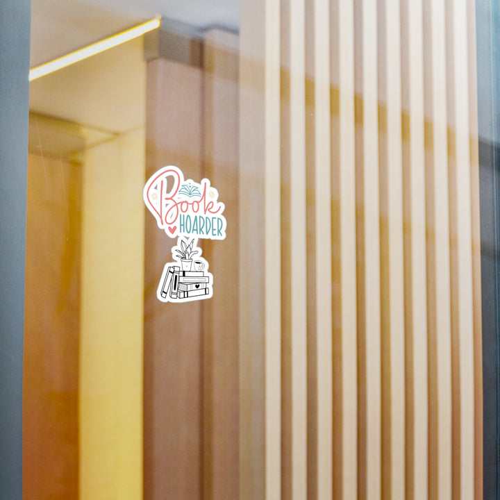 Book Hoarder Flower Books Kiss-Cut Vinyl Decals