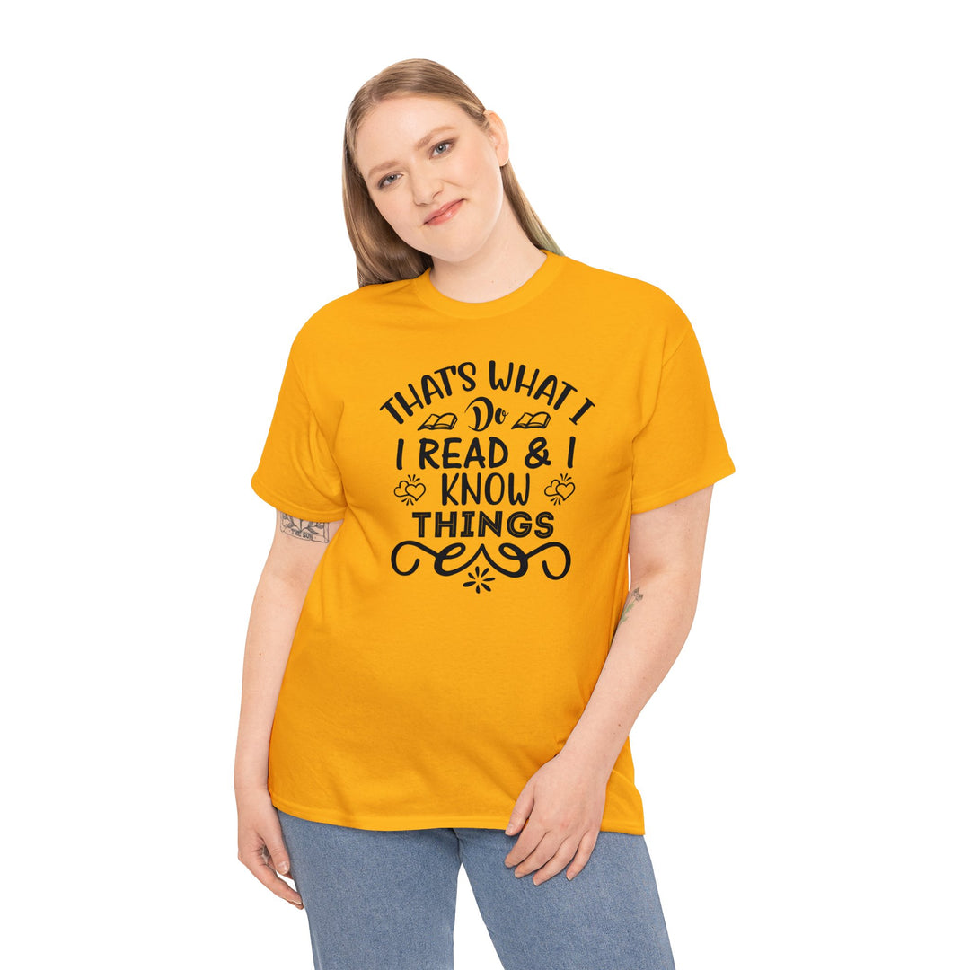 I read and I know things