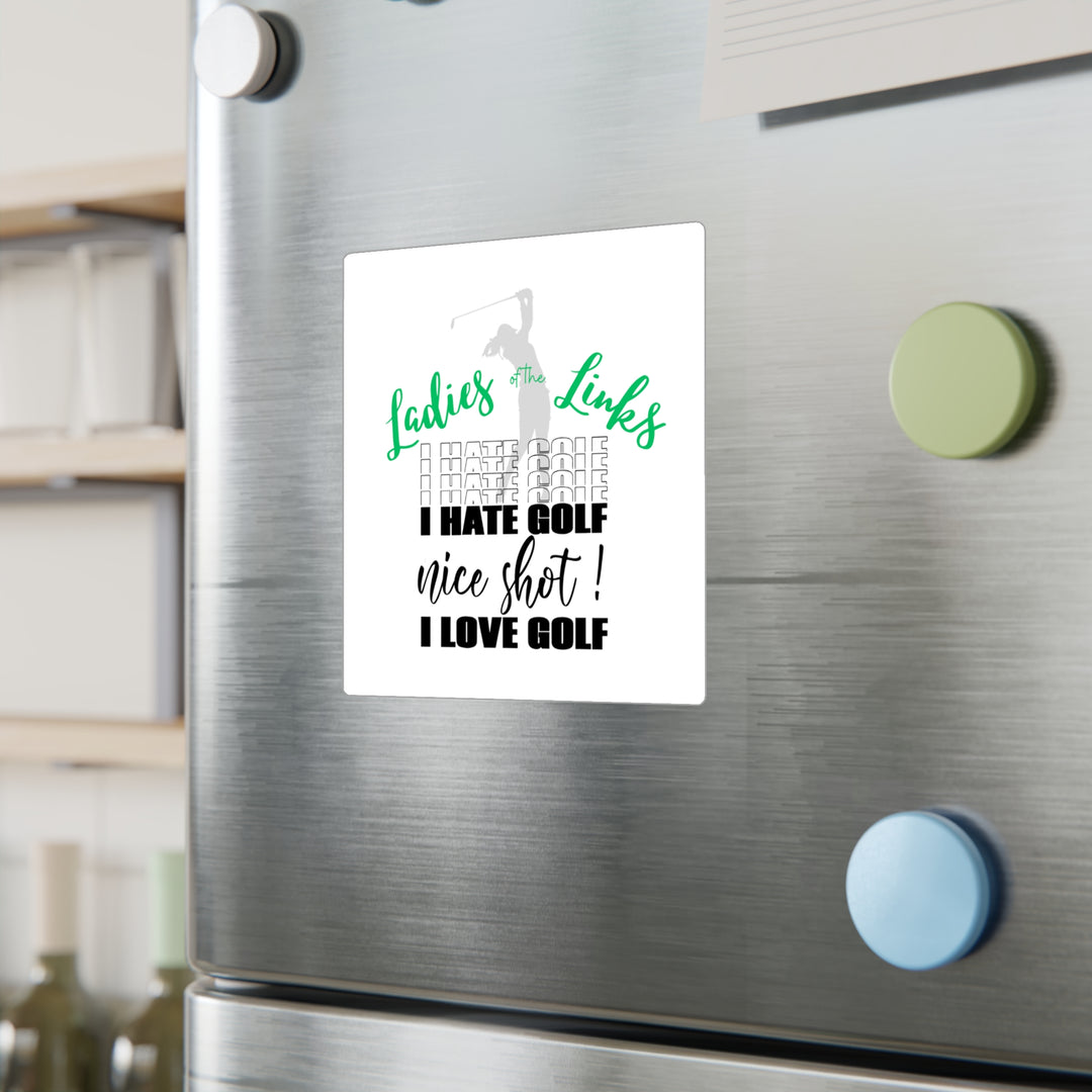 I Hate Golf I Love Golf Kiss-Cut Vinyl Decals
