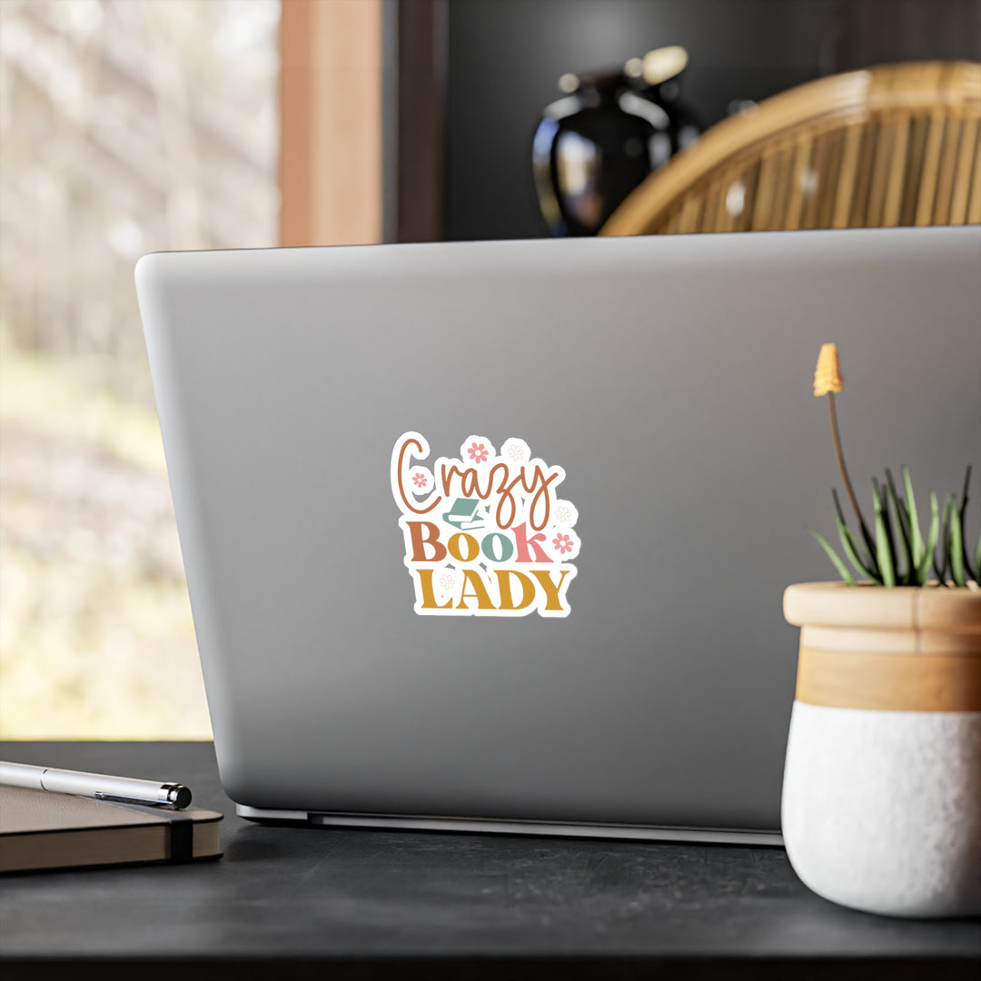 Crazy Book Lady Kiss-Cut Vinyl Decals