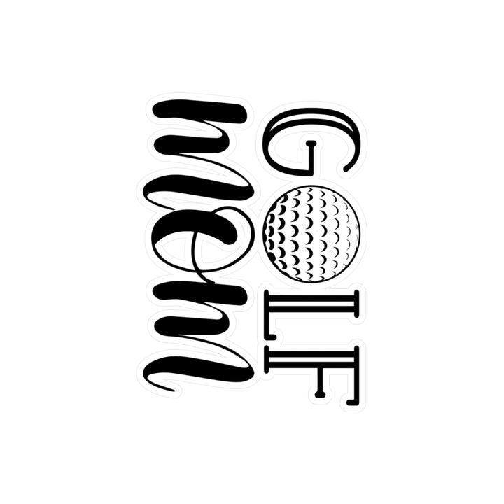 Golf Mom Black Kiss-Cut Vinyl Decals