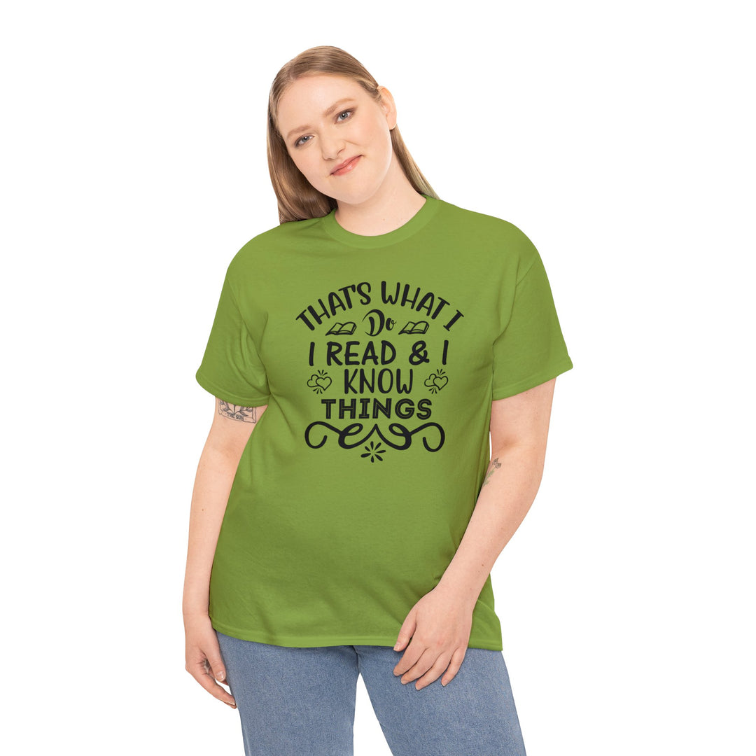 I read and I know things
