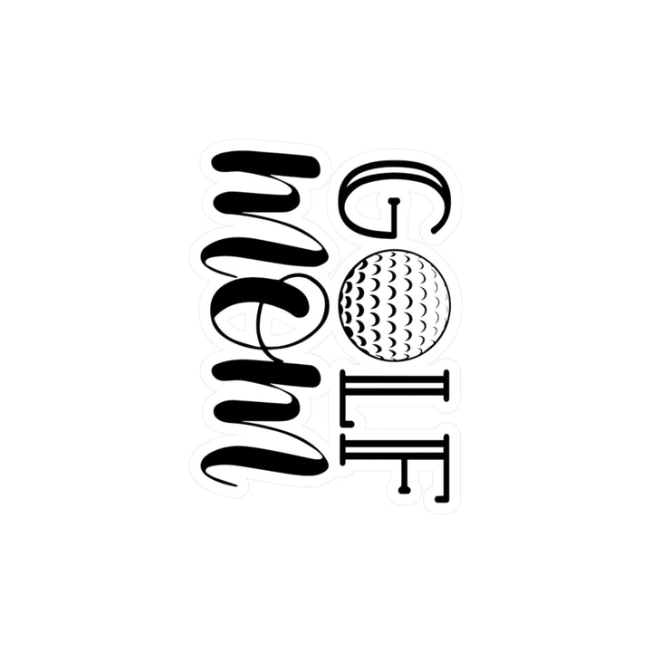 Golf Mom Black Kiss-Cut Vinyl Decals