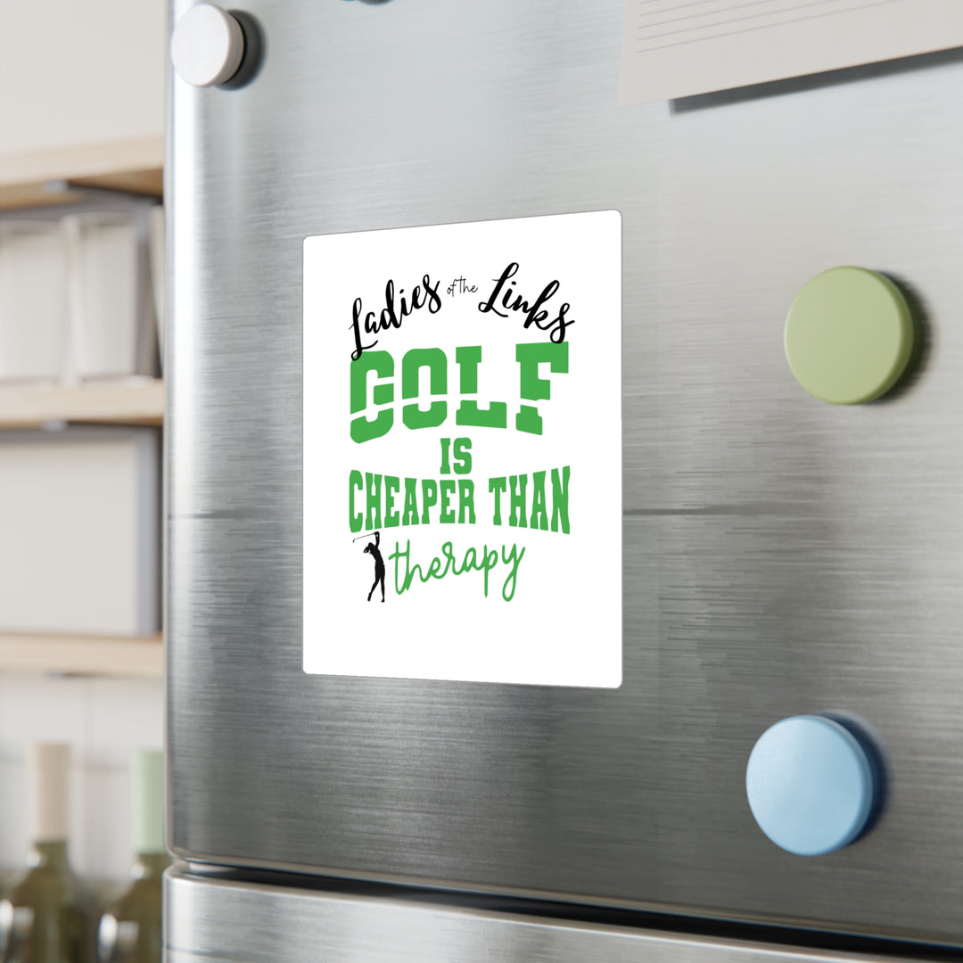 Golf Cheaper Than Therapy Kiss-Cut Vinyl Decals