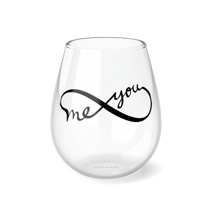 Me You Infinity Stemless Wine Glass, 11.75oz