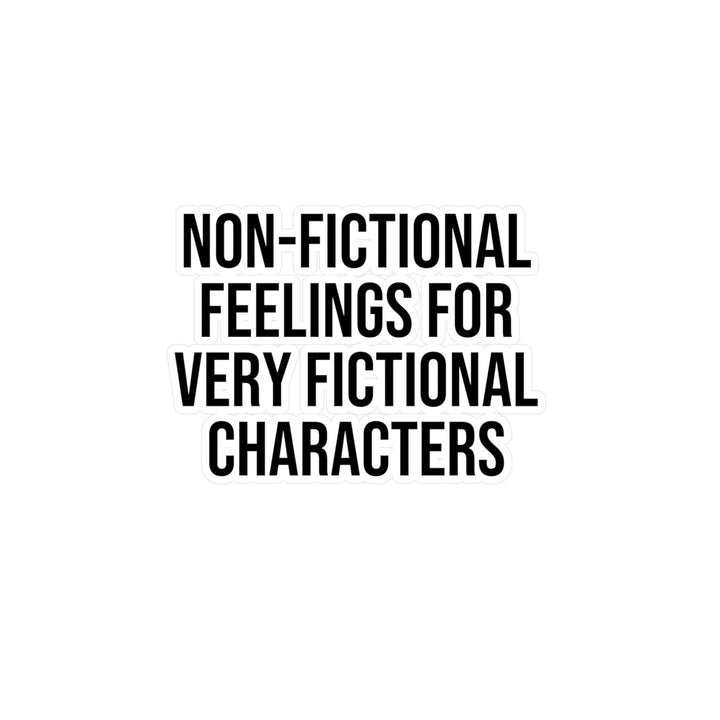 Nonfiction Feelings Kiss-Cut Vinyl Decals