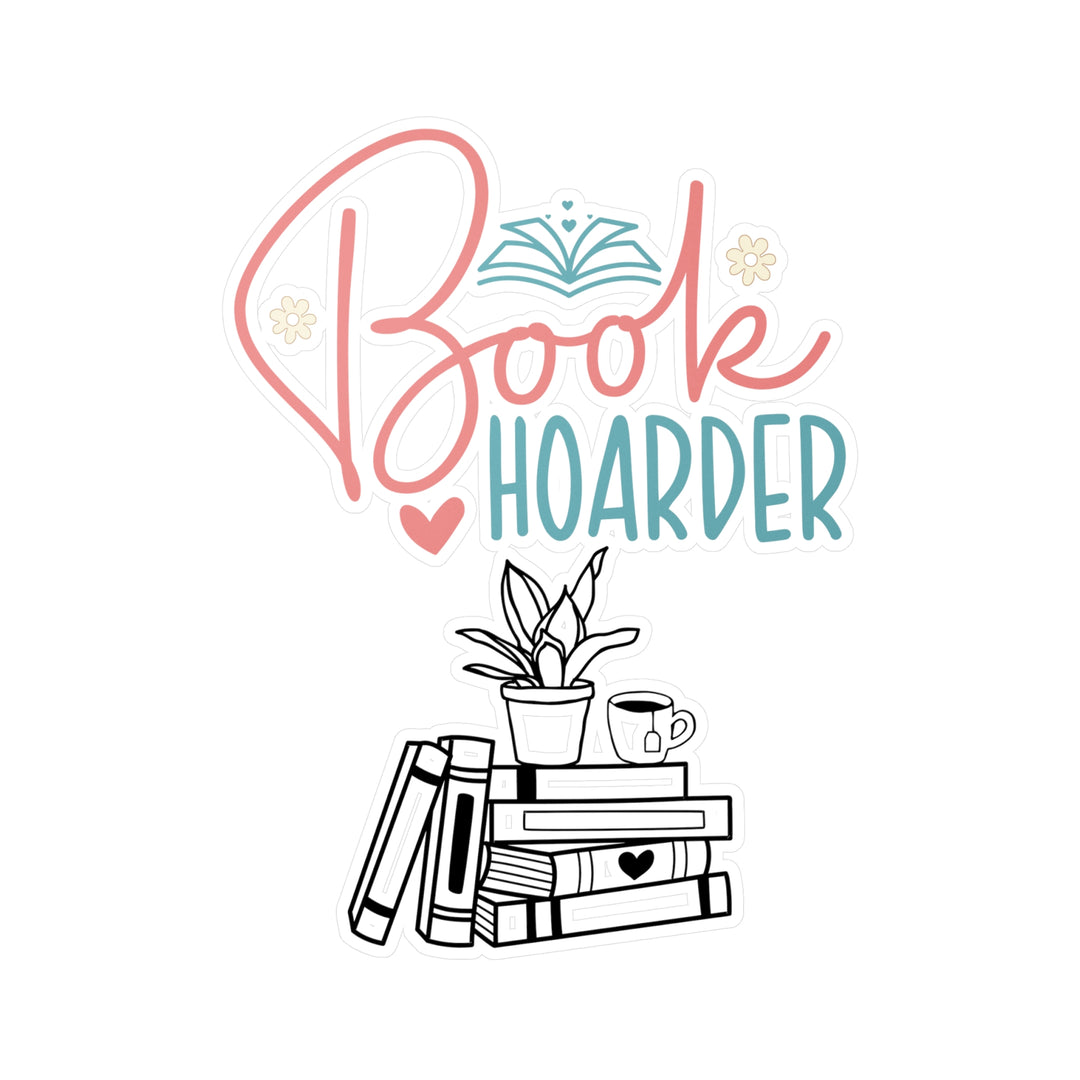 Book Hoarder Flower Books Kiss-Cut Vinyl Decals