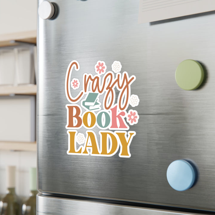 Crazy Book Lady Kiss-Cut Vinyl Decals
