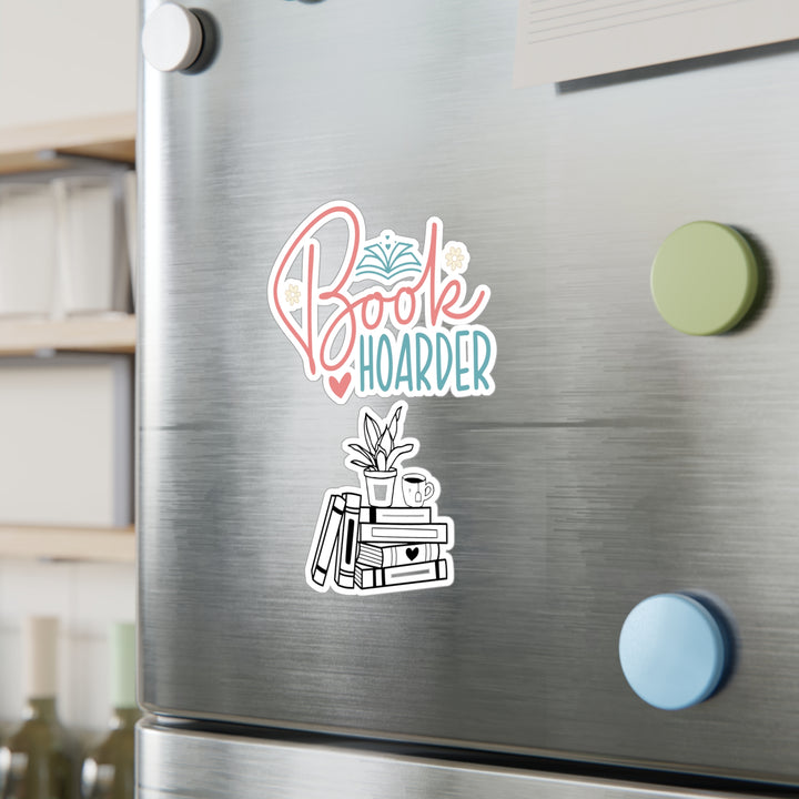 Book Hoarder Flower Books Kiss-Cut Vinyl Decals