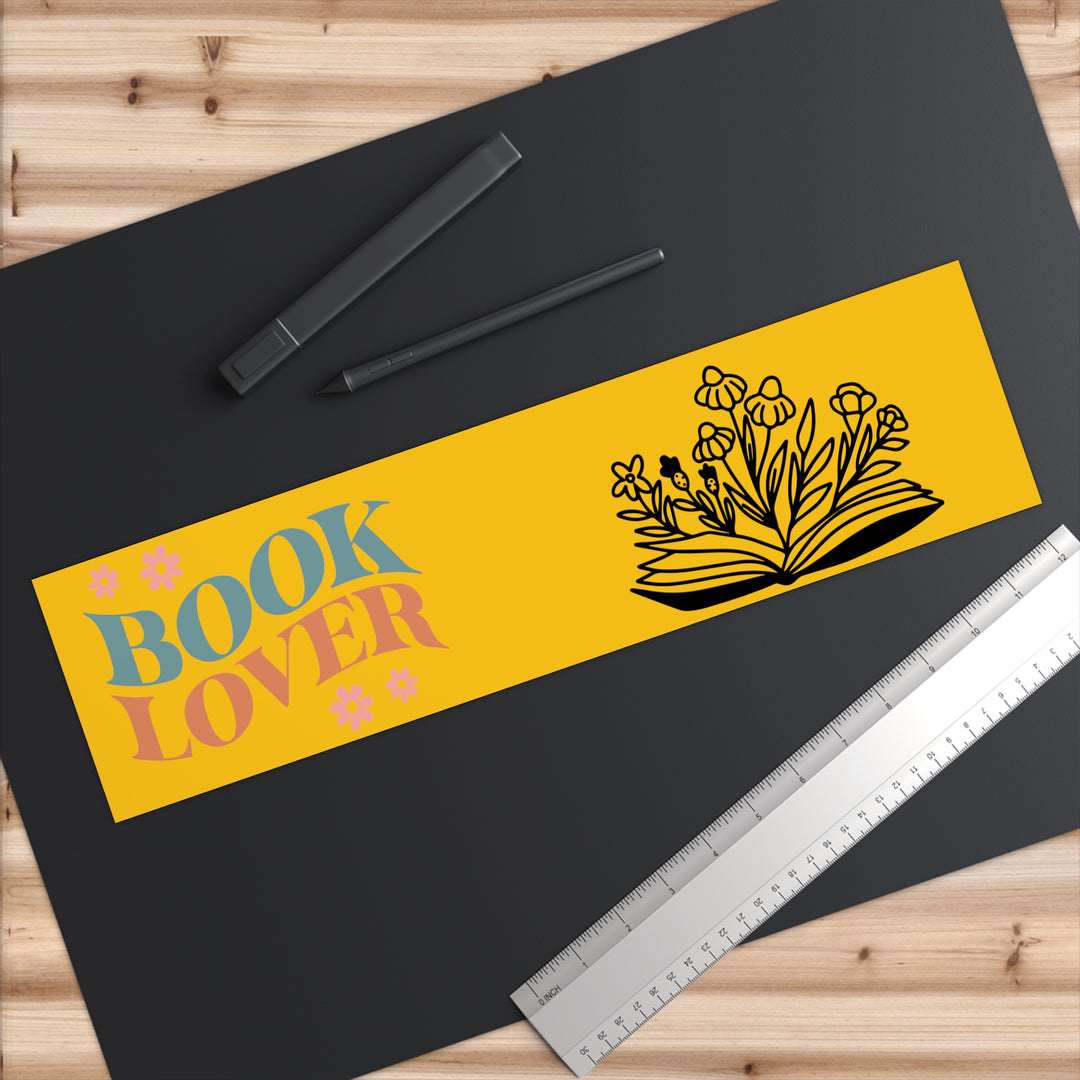 Book Lover Yellow Bumper Stickers