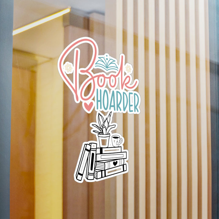 Book Hoarder Flower Books Kiss-Cut Vinyl Decals