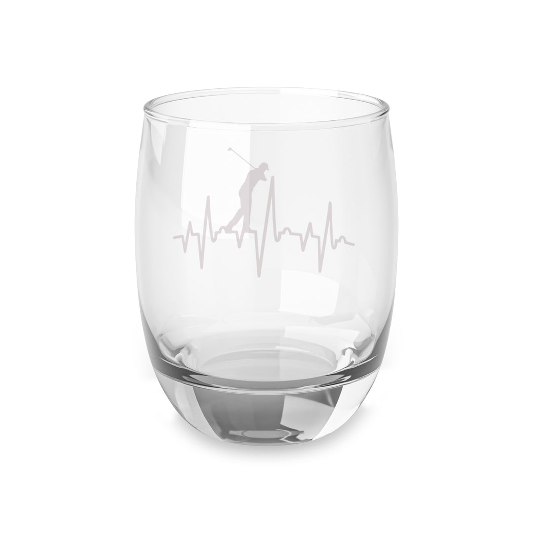Golf Red Heartbeat Whiskey Glass