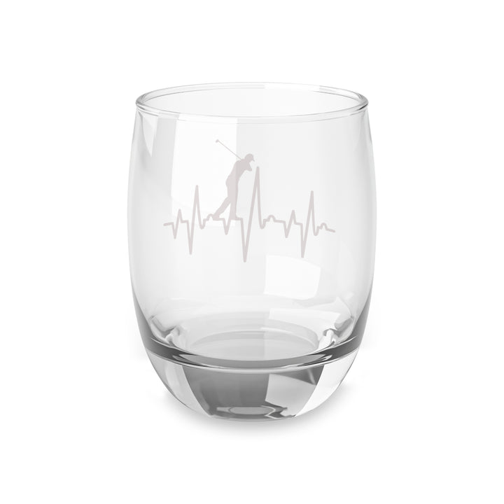 Golf Red Heartbeat Whiskey Glass
