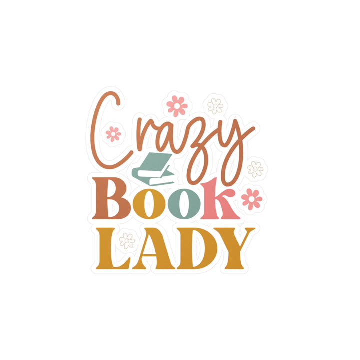 Crazy Book Lady Kiss-Cut Vinyl Decals
