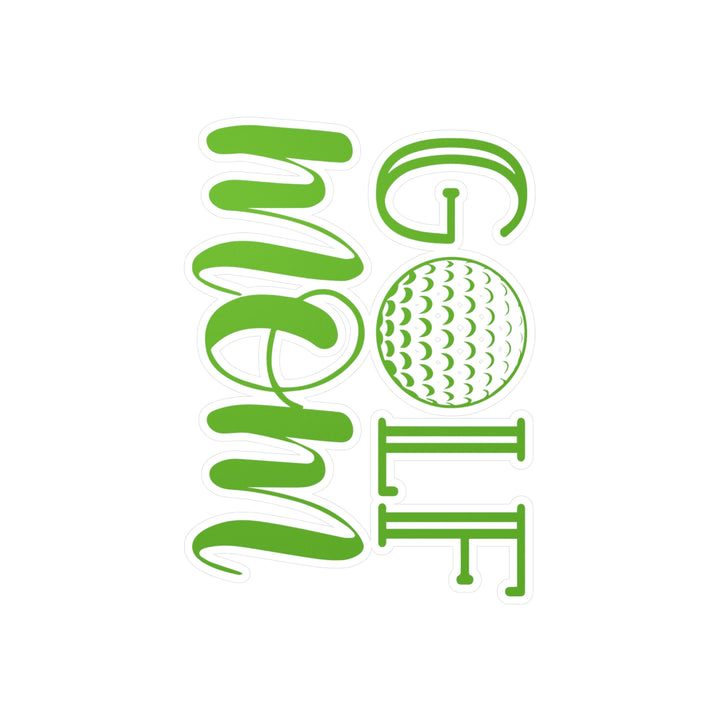 Golf Mom Green Kiss-Cut Vinyl Decals
