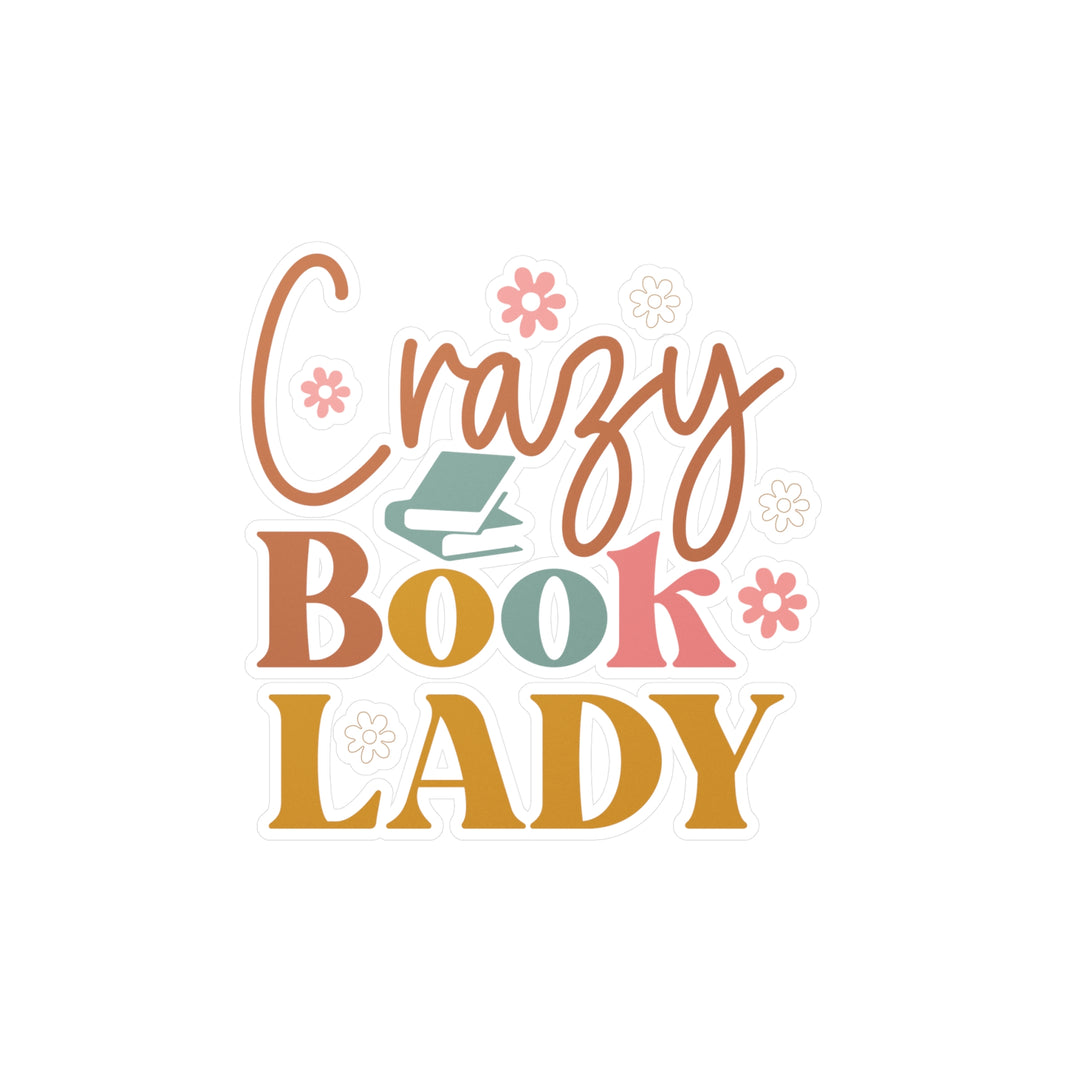 Crazy Book Lady Kiss-Cut Vinyl Decals