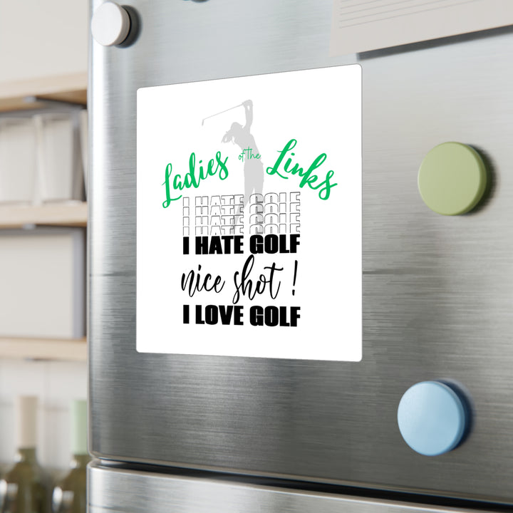 I Hate Golf I Love Golf Kiss-Cut Vinyl Decals