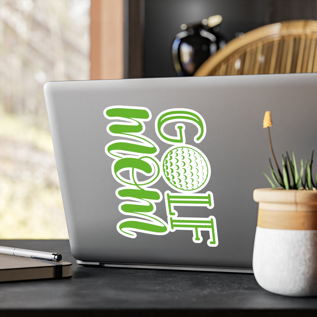 Golf Mom Green Kiss-Cut Vinyl Decals