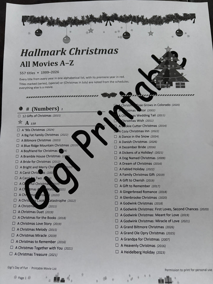 Hallmark Movie Pack-By Mail