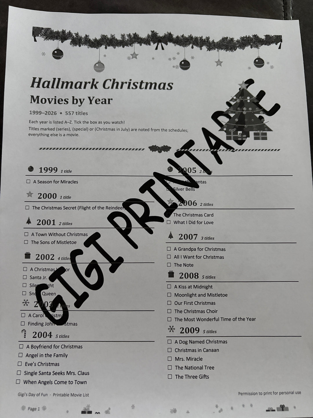 Hallmark Movie Pack-By Mail