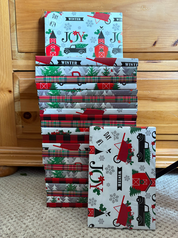Advent Calendar, Christmas, 24 Romance Books Gift, Bookish Advent Calendar