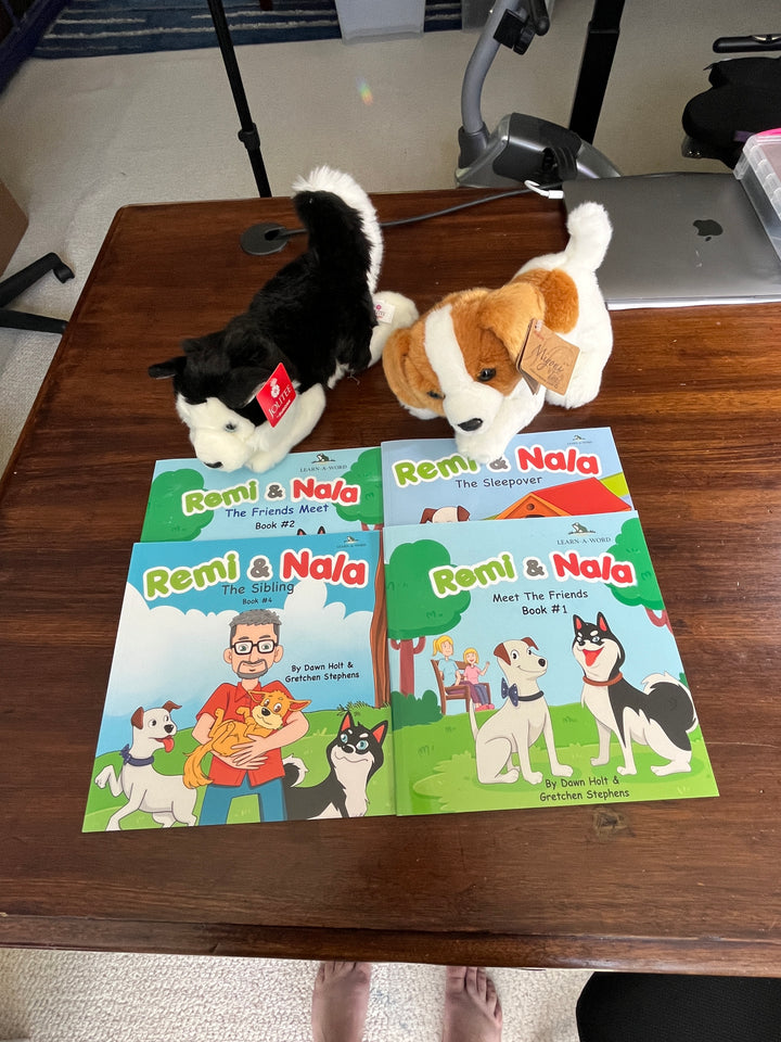 Remi & Nala 4-Book, Children's Book Box & Plush Toys, New Paperbacks