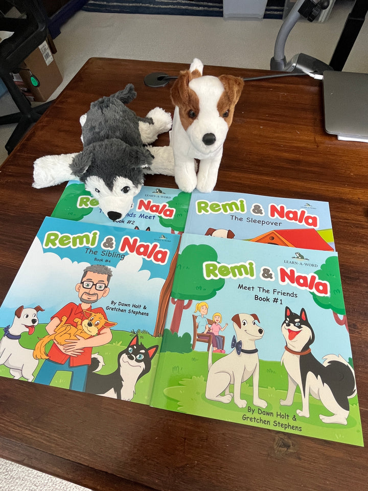 Remi & Nala 4-Book, Children's Book Box & Plush Toys, New Paperbacks