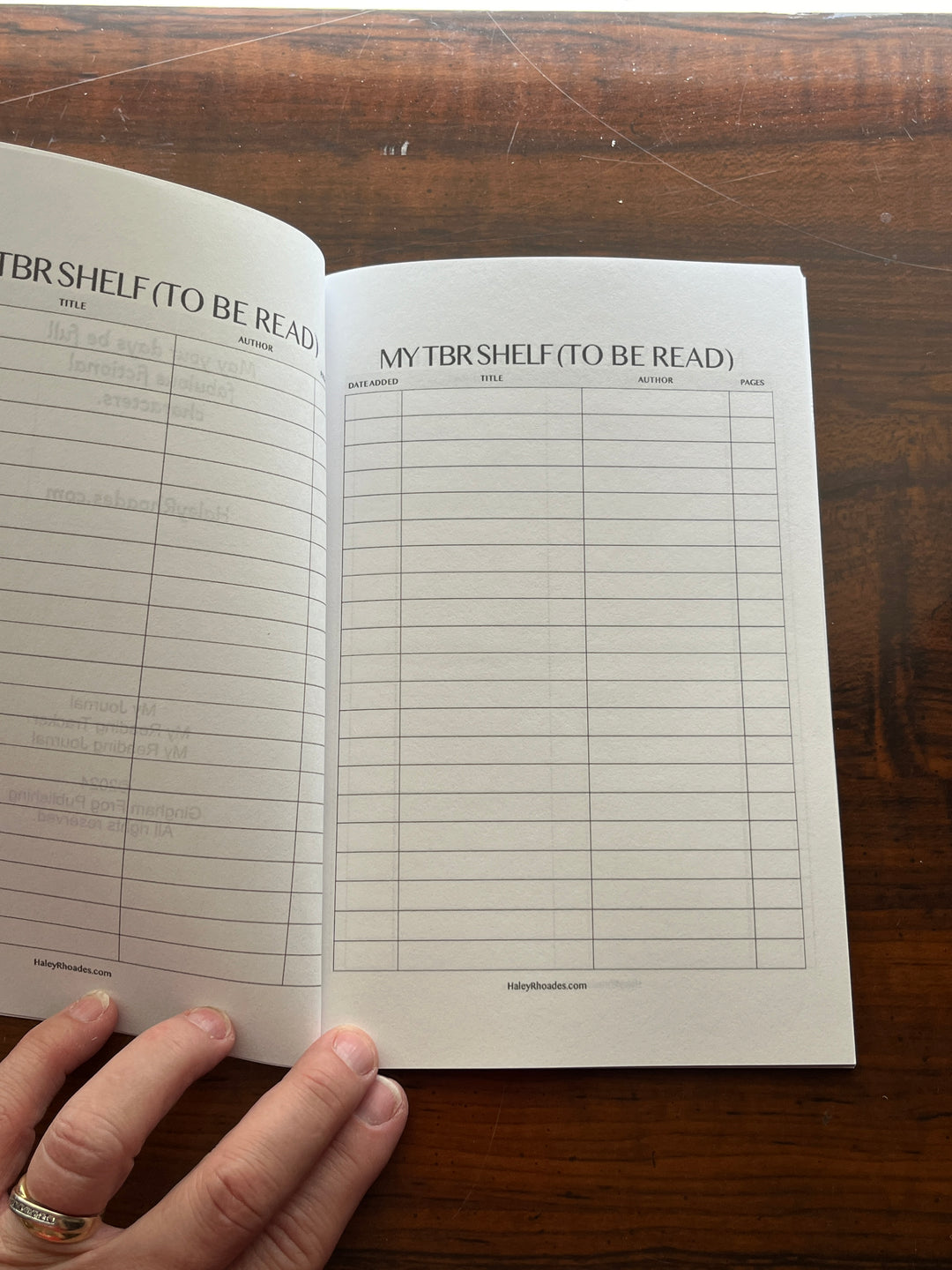 Reading Journal, Book Tracker, Book Notebook